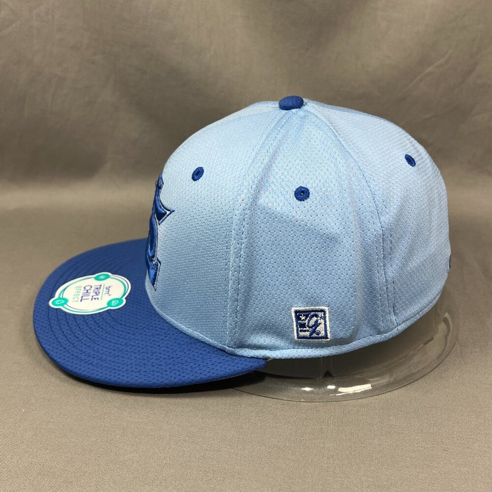 Land Sharks Travel Baseball The Game Pro Flex Fit M Hat Cap Blue Stretch Mens - Picture 4 of 14